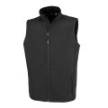 Heren Softshell Bodywarmer Result Printable R902M Zwart